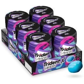 Chiclete Trident X Gamers Acid Berry - Caixa com 6 Unid de 48,3g - [RECORRÊNCIA]