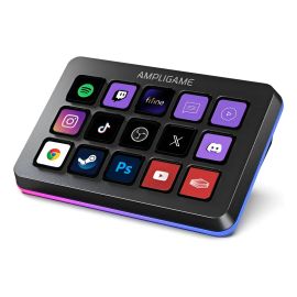 Controlador de transmissão Fifine Ampligame D6 15 teclas programáveis preto - [PIX]