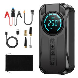 Auxiliar de Partida 150 PSI 10000mAh Portátil com Compressor de Ar Power Bank - [PIX]