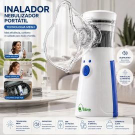 Inalador Nebulizador Portátil Bahrein Usb Pilha