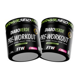 Pré Treino Diabo Verde Pre-Workout 150g FTW - 2 unidades