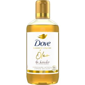 Dove Óleo de Banho Hidratação Intensa e Limpeza Delicada, Glicerinado com 96% Ingredientes de Origem Natural 240 ml - [RECORRÊNCIA]
