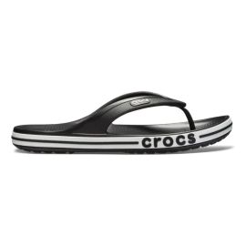 Chinelo Crocs Bayaband Flip Black/white - [PIX]