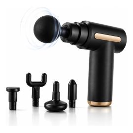 Massageador Pistola Elétrica Profissional Muscular Portátil 127/220v Preto - [PIX]