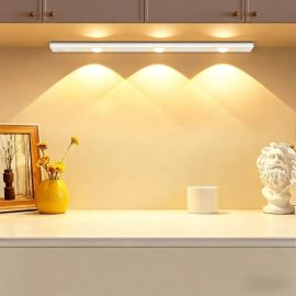 Luminária Barra Led 60cm Sensor Movimento Recarregável Usb