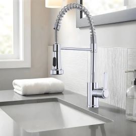 Torneira Aço Inoxidável Hongyu Luxo Flexível Prateado Brilhante - [PIX]