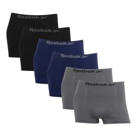 Kit 6 Cuecas Boxer Reebok Classic Microfibra Sem Costura - [PIX]