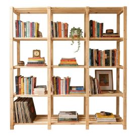Estante para Livros de Madeira 5 Prateleiras Reforçada