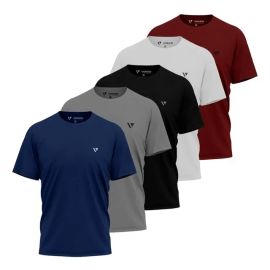 Kit 5 Camisas Camisetas Masculina Slim Voker 100% Original - [PIX]