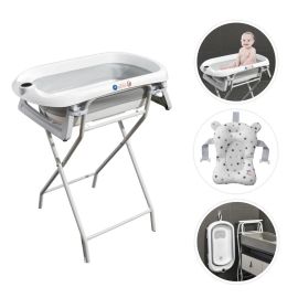 Banheira para Bebê Dobrável C/suporte Wish Branco Maxi Baby - [PIX]