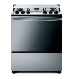 Fogão Brastemp BFS5NCR 5 Bocas Cor Inox Tipo de conexão Gás engarrafado
