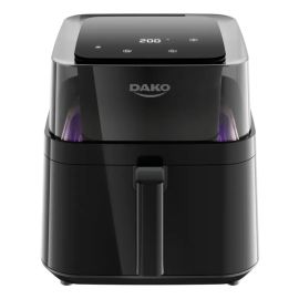 Fritadeira Air Fryer Dako Digital 6 Litros 360° 4 Em 1 Cor Preto