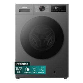 Lava e Seca Hisense 1i 11kg/7kg - 4 em 1, Inverter, Ciclo Rápido, Economia de Água - WD1i1141 - [PIX]
