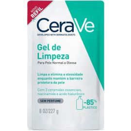 CeraVe, Gel de Limpeza Facial para pele oleosa, com Ácido Hialurônico e Niacinamida