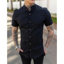 Camisa Slim Fit Social Masculina Gola Padre (12 cores)