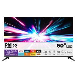 Smart TV Philco 60" P60VIK 4K UHD LED Roku Dolby Audio Wi-Fi HDR10 - [PIX]