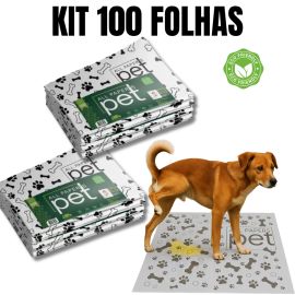 Kit Jornal Pet Higiênico 50 Folhas Biodegradável