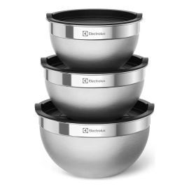 Conjunto Bowls Tigelas Inox com Tampa Plástica - Electrolux