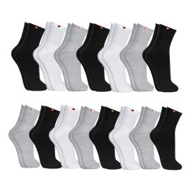 Kit 15 Pares Meias Sport Algodão Cano Médio Sandrini Confort Sortidos 39-43