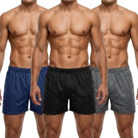 Kit 3 Short de Dormir Cueca Samba Canção