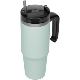 WOLFF - Caneca Térmica Parede Dupla Slimterm com Base Ergonômica e Canudo Verde 890ml