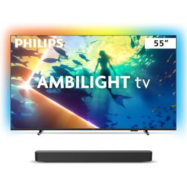 Philips Smart TV Ambilight 55" 4K, 55PUG8100/78 + Soundbar TAB4000