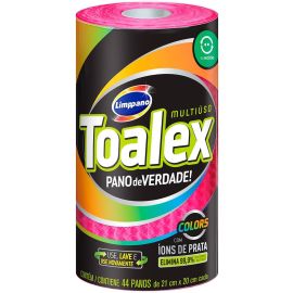 Limppano Toalex Roll Colors Rosa - 44 Panos - [RECORRÊNCIA]