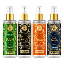 Body Splash Arabe C/4un 200ml Perfume Masculino de Luxo