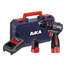 Parafusadeira e Furadeira 3/8 10mm 16v Aika 2 Baterias 2.0ah Roxo 60