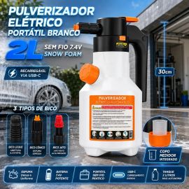 Pulverizador Elétrico de Espuma 2L VERUNTO