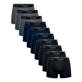 Kit 10 Cuecas Boxer Algodão Usee Brasil
