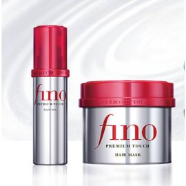 Fino Shiseido Premium Fine Trigger Mask 230g + 70mL Conjunto de Óleos Essenciais para Máscara de Cuidados Capilares Ve