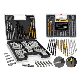 Kit Jogo de Ferramentas Multiuso 300 Peças com Maleta Brocas Bits e Buchas TMM300 - The Black Tools