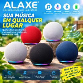 Caixa de Som Echo Dot 5a Geração Alexa Smart Speaker Bluetooth WiFi