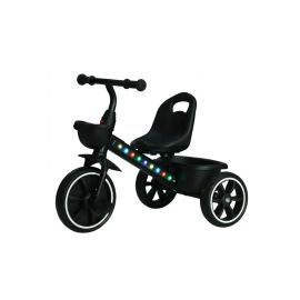 Triciclo Motoca Infantil com Pedal LED Cestinha 3 Rodas Até 25kg Picolé Maxi Baby - Preto - [PIX]