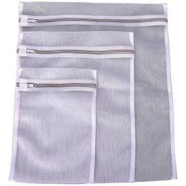 Oikos - Kit 3 Sacos para Lavar Roupas Delicadas com Zíper