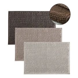 Kit 3 Tapetes de Banheiro Microfibra Bolinha Antiderrepante