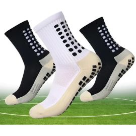 Kit com 3 Pares Meia Antiderrapante Esportiva