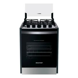 Fogão de Embutir Brastemp 4 Bocas, Chama Dupla Byo4ebr Cor Inox Bivolt - [PIX]