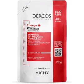 Vichy Dercos Energy+ Shampoo Antiqueda Estimulante Refil, 200g - [RECORRÊNCIA]