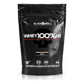 Whey 100% HD 900g Black Skull Sabor Baunilha - [PIX]