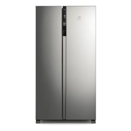 Geladeira Electrolux IS4S Frost Free Inverter 435L Side by Side cor Inox Look