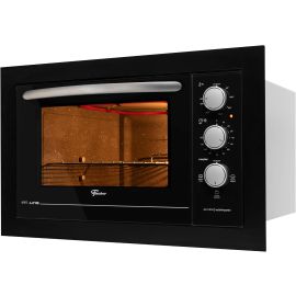 Fischer Forno Elétrico Embutir Fit Line 48L Black 127V