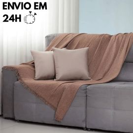 Manta para Sofá King Size Gigante 4,00 x 1,80 Capa Tipo Protetora Decorativa 4 Metros Luxo - várias cores