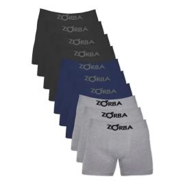 Kit com 10 Cuecas Boxer Zorba Algodão