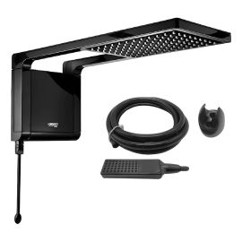 Chuveiro Elétrico de Parede Lorenzetti Acqua Ultra Storm Preto 220V ou 127V - [PIX]