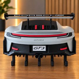 Porta Chaves Porsche GT3 RS de Parede | Organizador de Chaves Automotivo | Decoração Garagem Impressão 3D