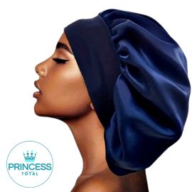 Touca de Cetim com Faixa Larga para Cozinha Maquiagem Dormir Banho Capacete Motos Anti Frizz