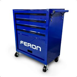 Carrinho para Ferramentas Metálico 4 Gavetas Reforçado Feron - [PIX]