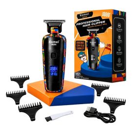 Máquina de Acabamento Profissional Kemei - Max5090 Visor Lcd Multicolor 127/220v - [PIX]